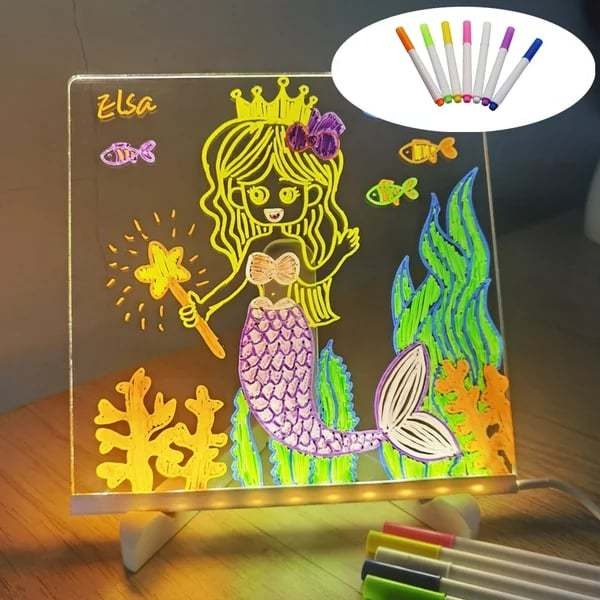Creative Rewritable Acrylic LED Message Board