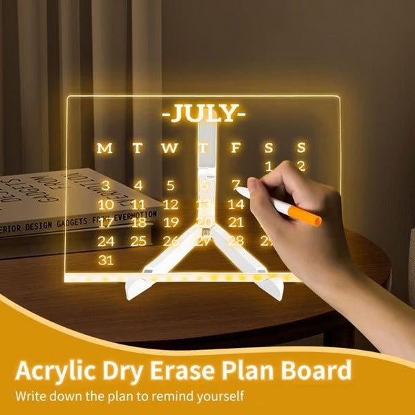 Creative Rewritable Acrylic LED Message Board