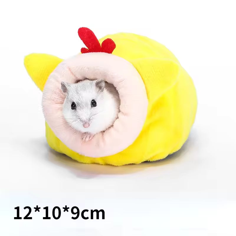 Soft Warm Hamster Bed – Hanging Cage Nest with Mat for Rats, Squirrels, Guinea Pigs & Small Pets