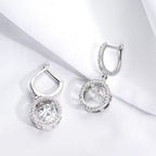 Drop Earrings for Women – Sparkling Beating Heart Design, S925 Sterling Silver