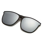 Polarized Clip-On Sunglasses – Photochromic Night Vision Driving Glasses, Anti-Glare Vintage Square Goggles for Men
