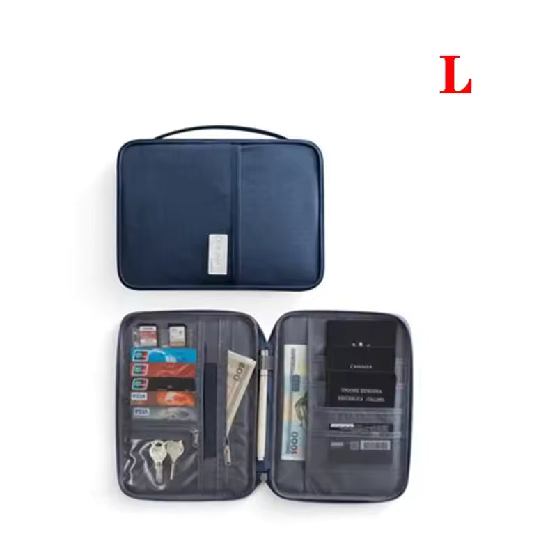 Waterproof Travel Passport Holder for Women – Family Document Organizer Cover Case, Travel Accessories Bag