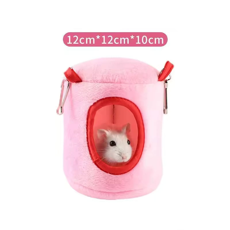 Soft Warm Hamster Bed – Hanging Cage Nest with Mat for Rats, Squirrels, Guinea Pigs & Small Pets