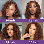 Brazilian Hair Curly Wig in Dark Brown