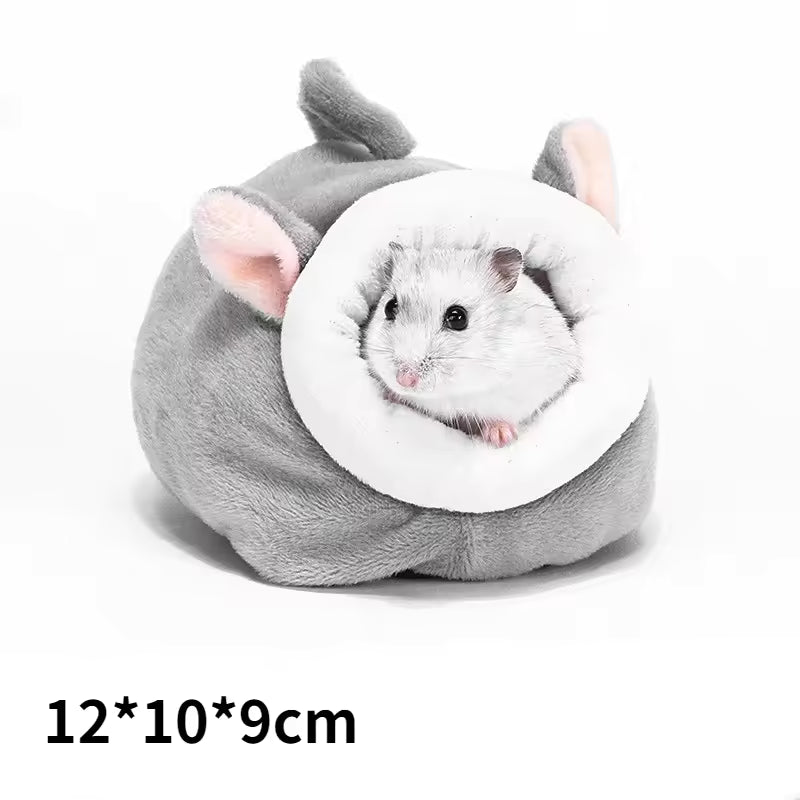 Soft Warm Hamster Bed – Hanging Cage Nest with Mat for Rats, Squirrels, Guinea Pigs & Small Pets