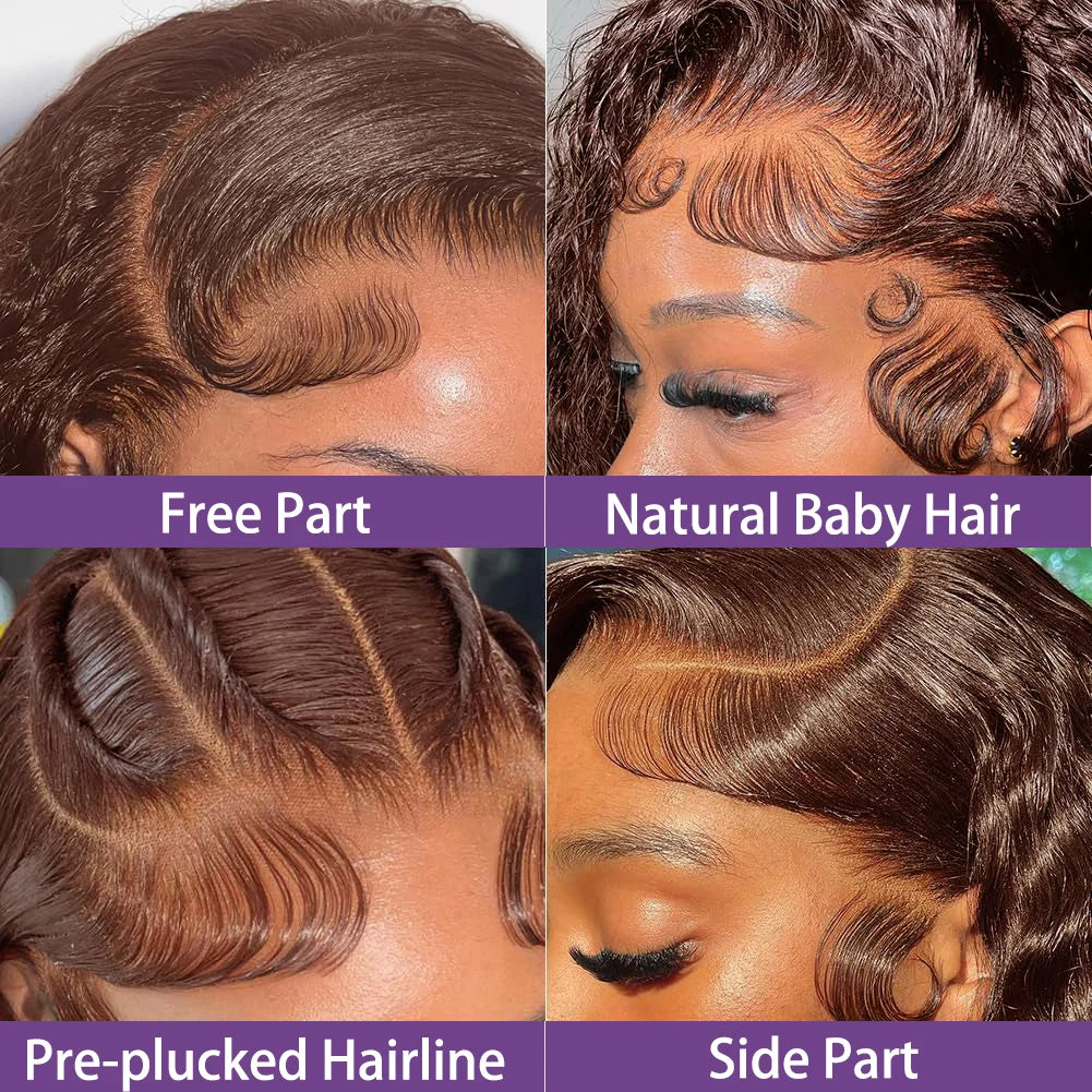 Brazilian Hair Curly Wig in Dark Brown