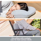 Camping Inflatable Pillow – Portable Ultralight Air Pillow for Travel, Hiking, Neck & Lumbar Support