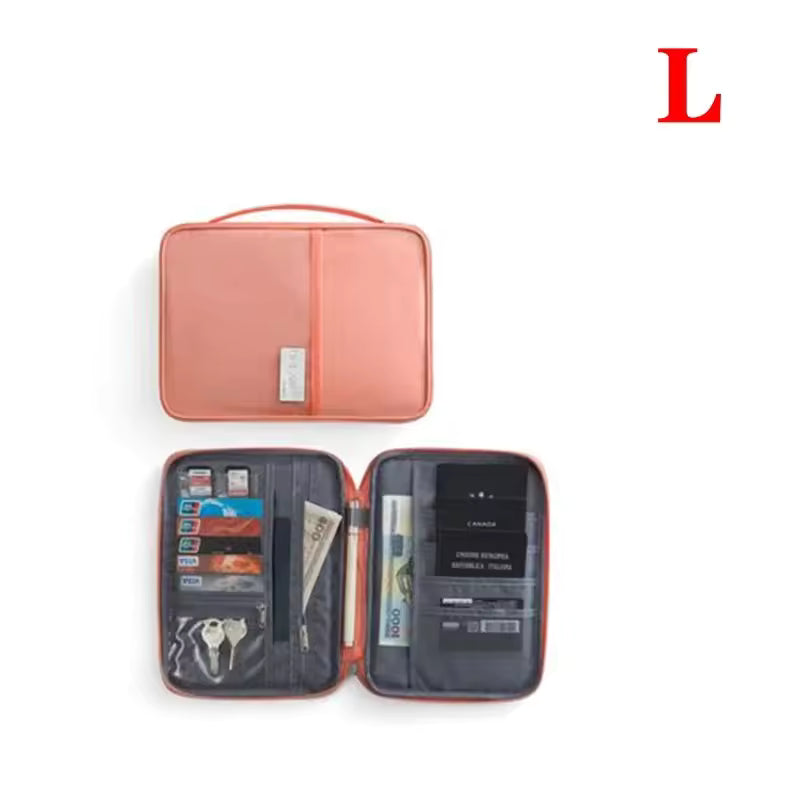 Waterproof Travel Passport Holder for Women – Family Document Organizer Cover Case, Travel Accessories Bag