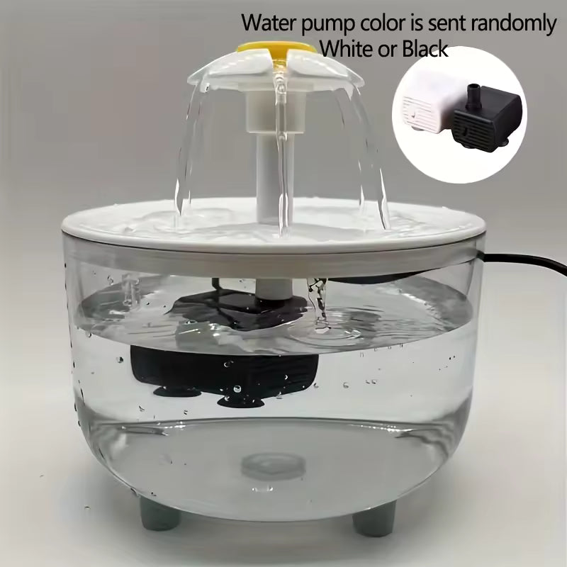 USB Electric Pet Water Fountain – 1L Automatic Cat Drinking Bowl with Filter