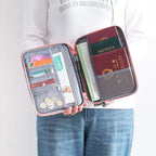 Waterproof Travel Passport Holder for Women – Family Document Organizer Cover Case, Travel Accessories Bag
