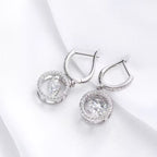 Drop Earrings for Women – Sparkling Beating Heart Design, S925 Sterling Silver