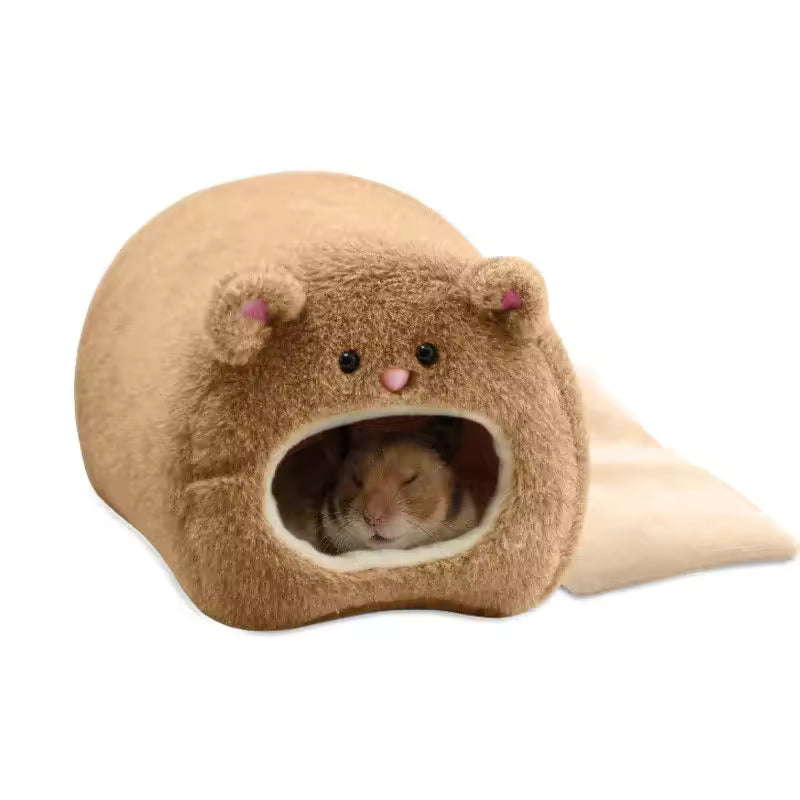 Soft Warm Hamster Bed – Hanging Cage Nest with Mat for Rats, Squirrels, Guinea Pigs & Small Pets