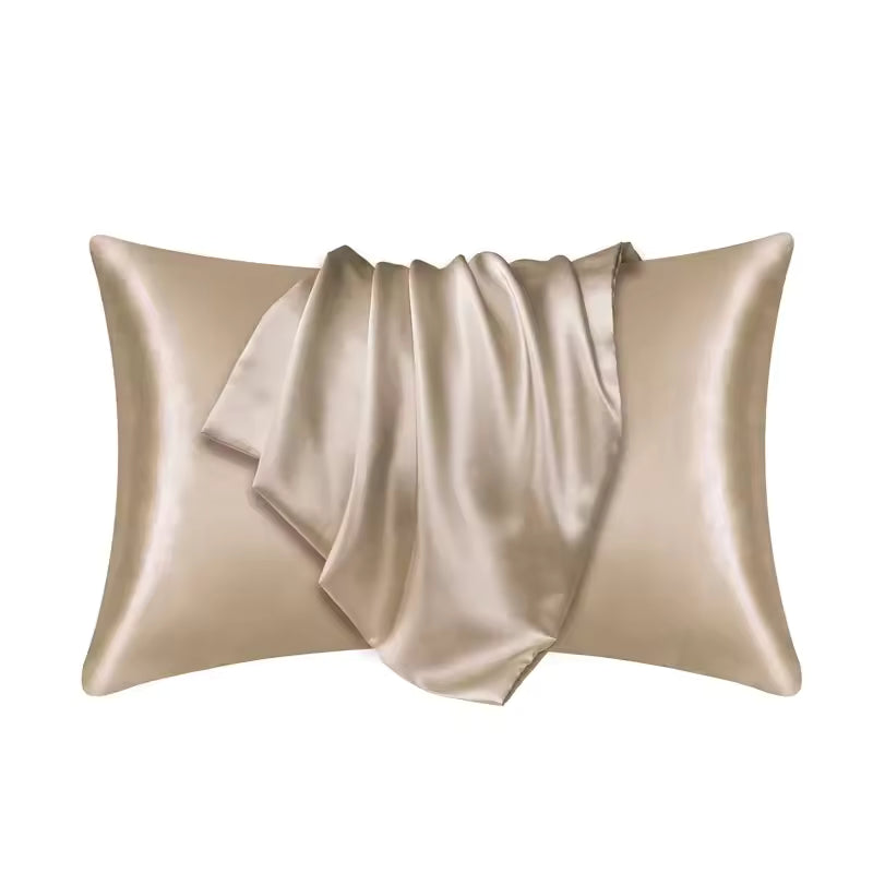 100% Natural Mulberry Silk Pillowcase – Real Silk Cover for Hair & Skin Care