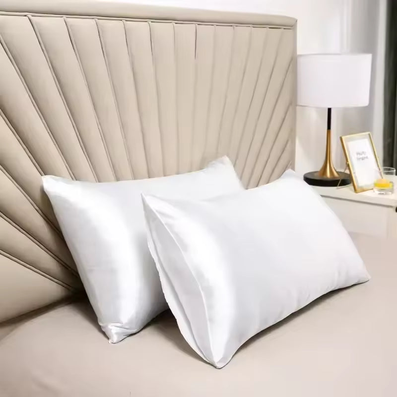 100% Natural Mulberry Silk Pillowcase – Real Silk Cover for Hair & Skin Care