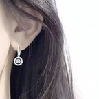 Drop Earrings for Women – Sparkling Beating Heart Design, S925 Sterling Silver