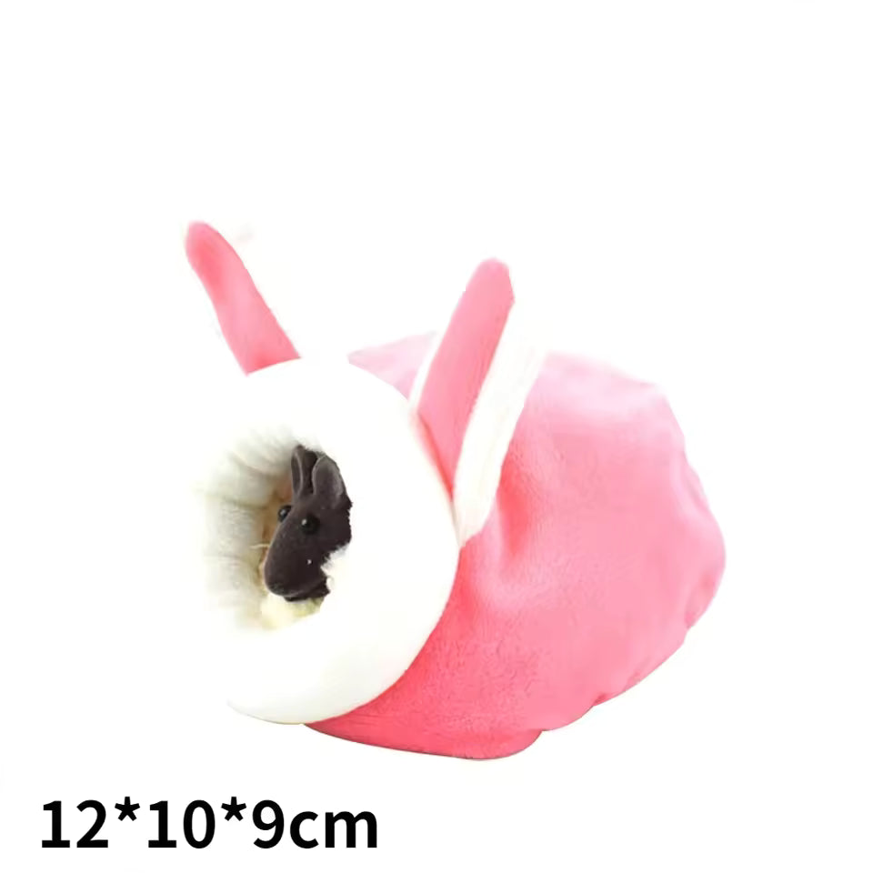 Soft Warm Hamster Bed – Hanging Cage Nest with Mat for Rats, Squirrels, Guinea Pigs & Small Pets