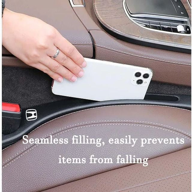 🚗 Car Seat Gap Plug with Storage Slot (Custom Logo)