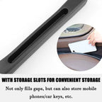 🚗 Car Seat Gap Plug with Storage Slot (Custom Logo)